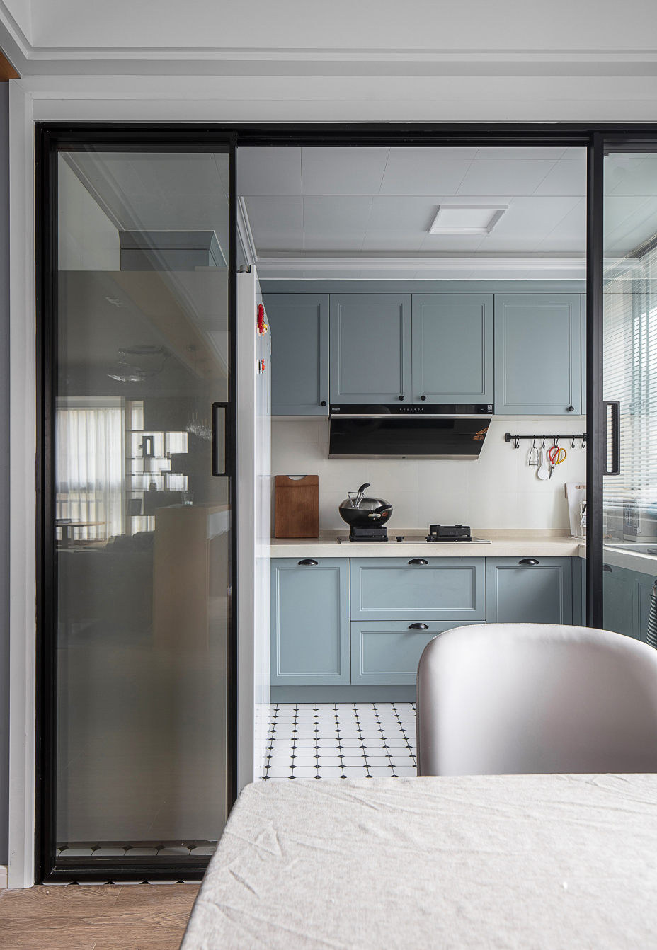 现代北欧风格室内家装案例效果图-厨房 现代北欧风格室内家装案例效果图-厨房