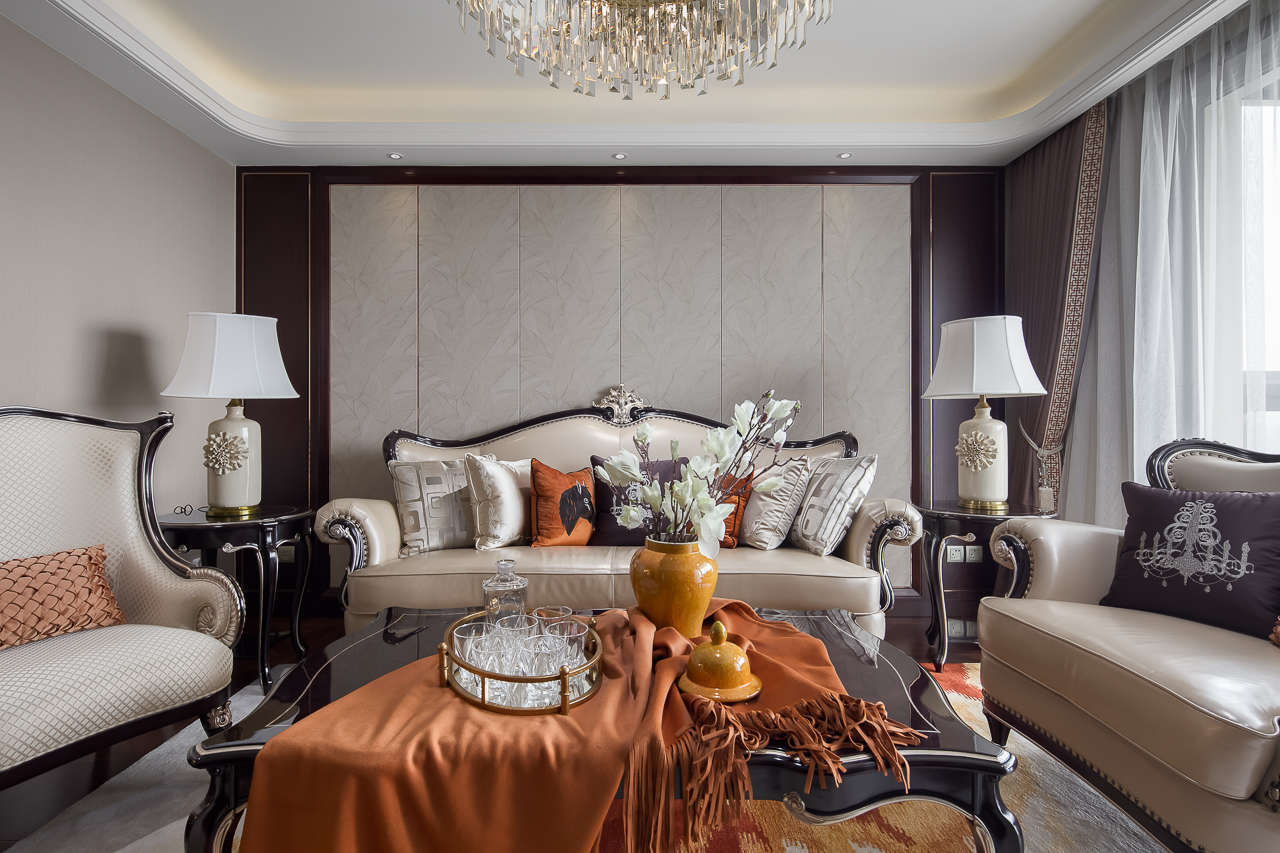 装修案例欧式轻奢风格室内装修效果图-客厅 装修案例欧式轻奢风格室内装修效果图-客厅