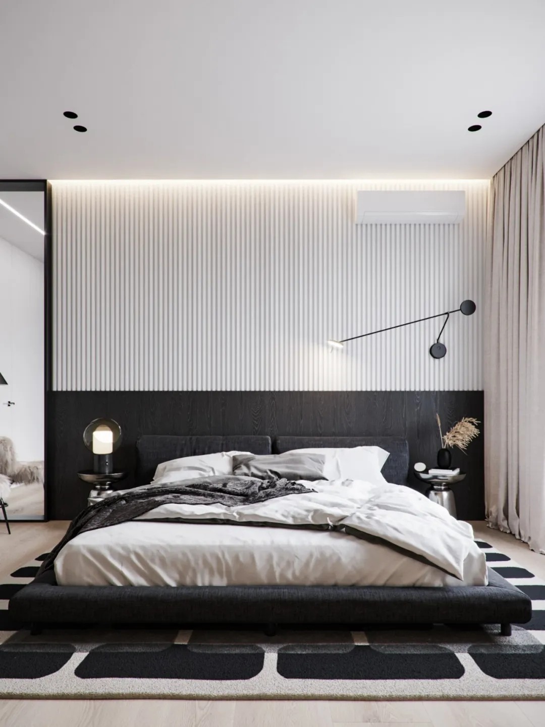 装修案例现代简约风格室内装修效果图-卧室 装修案例现代简约风格室内装修效果图-卧室