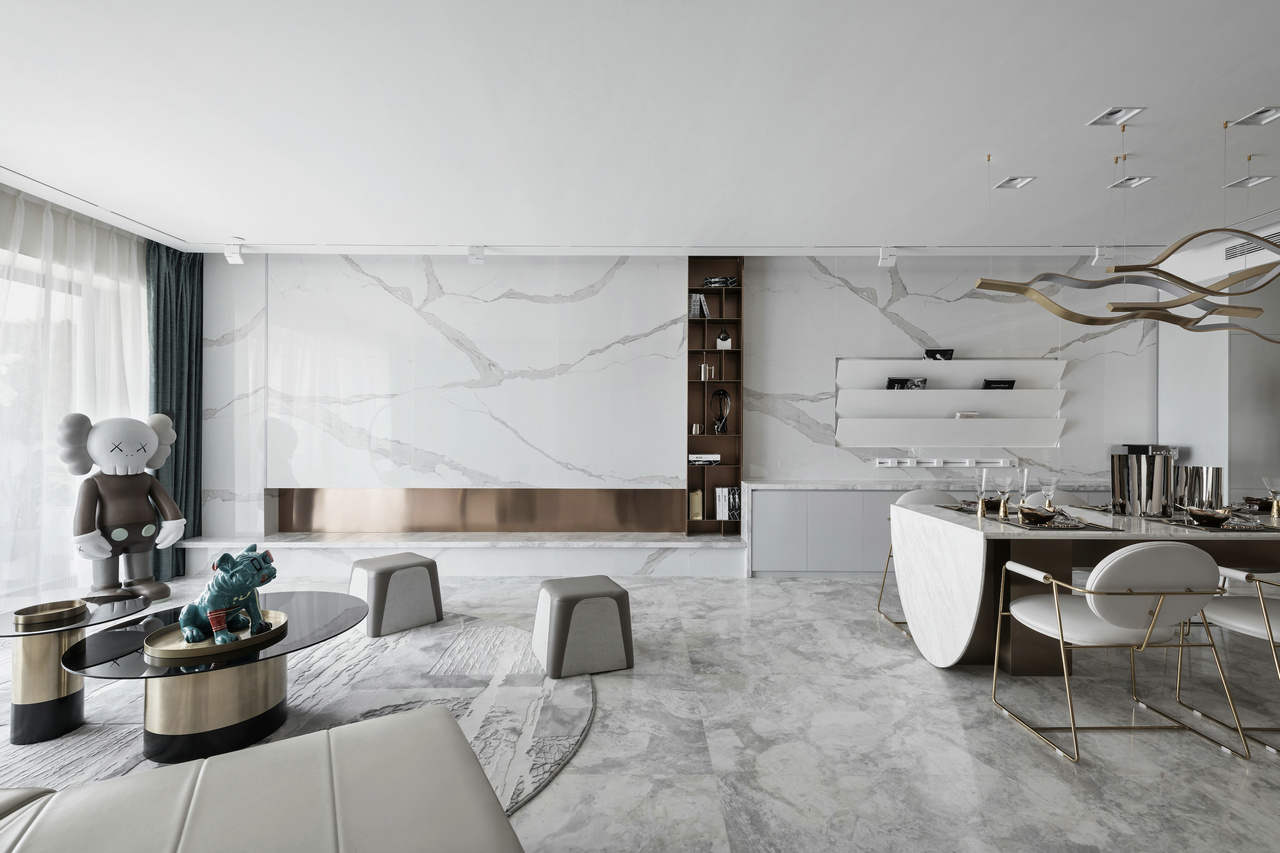 现代简约风格室内设计家装案例-客餐厅 现代简约风格室内设计家装案例-客餐厅